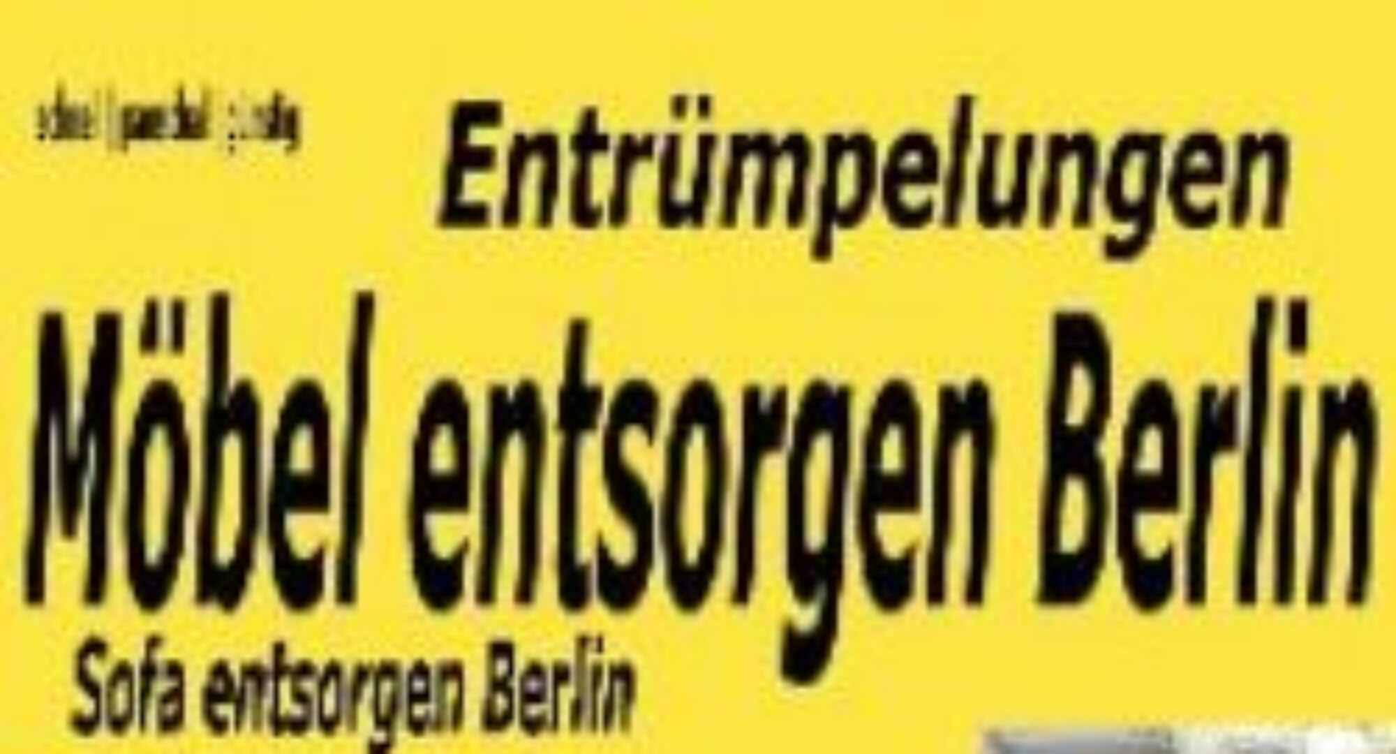 Haushaltsauflösung pauschal 80 Euro Sperrmüll Berlin